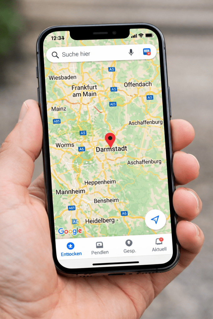 google maps darmstadt im fokus